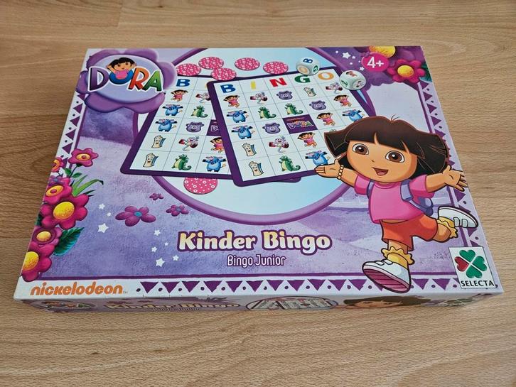 Dora Kinder bingo Junior Nickelodeon 2-6 spelers, Hobby en Vrije tijd, Gezelschapsspellen | Bordspellen, Gebruikt, Ophalen of Verzenden