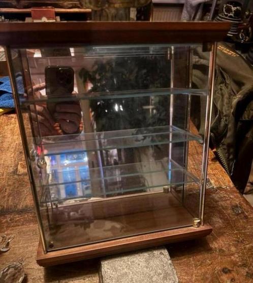 Vintage vitrine hang / staand 25/29 cm met swarovski glas, Huis en Inrichting, Kasten | Vitrinekasten, Zo goed als nieuw, Minder dan 100 cm