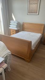eiken tweepersoonsbed / oak double bed, Huis en Inrichting, Slaapkamer | Complete slaapkamers, Ophalen, Zo goed als nieuw, Tweepersoons