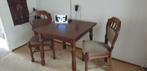 Eiken Eettafel met 2 stoel gratis Aker Amsterdam, Huis en Inrichting, Complete eetkamers, Ophalen, Gebruikt, 4 tot 6 stoelen