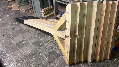 Waslijnpalen / Droogpalen / Waspalen Eiken, Tuin en Terras, Droogmolens en Wasrekken, Zo goed als nieuw, Wasrek, Ophalen