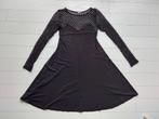 PepperZ maat M zwarte jurk kant kerst feestjurk, Maat 38/40 (M), Verzenden, Zwart, PepperZ