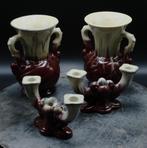 vintage set Jasba (West Germany) vazen en kandelaars, Antiek en Kunst, Antiek | Vazen, Ophalen