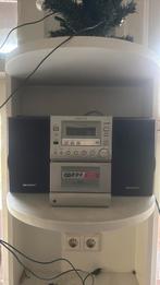 Sharp radio met boxjes, Gebruikt, Ophalen of Verzenden, Speakers, Sharp