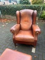 Schaapsleren fauteuil, Ophalen of Verzenden, Zo goed als nieuw, 75 tot 100 cm, 50 tot 75 cm