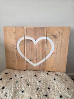 Wandbord steigerhout hart/peace teken, Ophalen