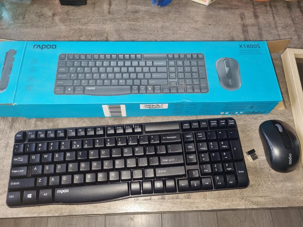 Rapoo X1800S Draadloze Muis & Toetsenbord Set, Toetsenbord en muis-set, Nieuw, Ophalen of Verzenden, Draadloos