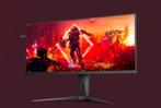 AOC AGON AG405UXC Gaming Monitor 144Hz, 101 t/m 150 Hz, AOC Gaming, Hoofdtelefoonaansluiting, Refurbished