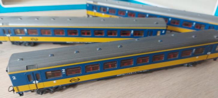 3 Märklin NS IC direct rtg'n artnr 4164+2x4165+ verl. in ovp, Hobby en Vrije tijd, Modeltreinen | H0, Zo goed als nieuw, Wagon