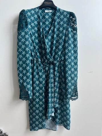 RELISH jurk met sterren en kanten details petrol mt XS beschikbaar voor biedingen