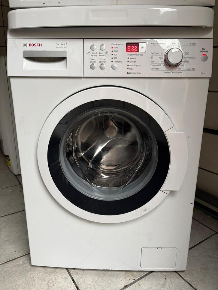 !MOET WEG! Bosch Wasmachine - Serie 6, Witgoed en Apparatuur, Wasmachines, Gebruikt, Voorlader, 6 tot 8 kg, 85 tot 90 cm, 1200 tot 1600 toeren