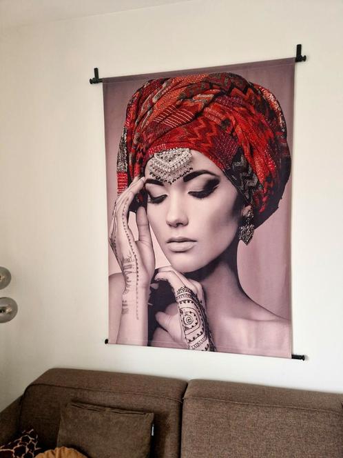 Prachtig velvet wandkleed / wanddoek, Huis en Inrichting, Woonaccessoires | Schilderijen, Tekeningen en Foto's, Zo goed als nieuw
