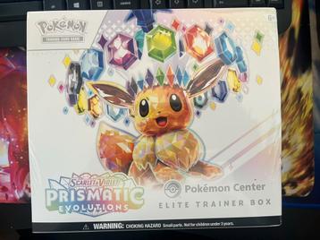 Pokemon TCG Prismatic Evolutions Pokemon Center ETB Sealed beschikbaar voor biedingen
