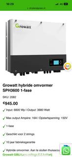 Omvormer Growatt sph3600 hybride sph5000, Doe-het-zelf en Verbouw, Zonnepanelen en Toebehoren, Ophalen, Nieuw, Overige typen