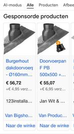 Nieuwe Burgerhout Loodpan 500x500 Universeel, Doe-het-zelf en Verbouw, Dakpannen en Dakbedekking, Ophalen, Nieuw, Minder dan 5 m²