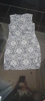 Te koop zgan Ms Mode Dames Jurk maat L mooi Decolleté, Blauw, Maat 42/44 (L), Ophalen of Verzenden, Zo goed als nieuw