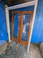Grenen binnendeuren met kozijn, Doe-het-zelf en Verbouw, Kozijnen en Schuifpuien, Deurkozijn, Zo goed als nieuw, 150 tot 225 cm