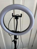 Ringlicht met Statief voor Foto/Video - Social Media, Ophalen of Verzenden, Zo goed als nieuw, Lamp of Flitsset