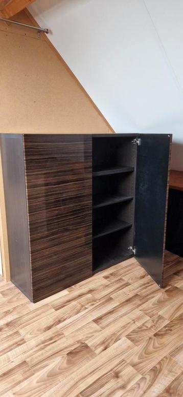 GRATIS 2drs Ikea kast BESTA donkerbruin - afbeelding 4