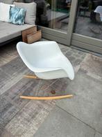 Witte Schommelstoel, Huis en Inrichting, Stoelen, Ophalen, Wit, Zo goed als nieuw, Eén