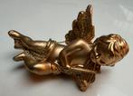 Kerstbal Engeltje - Gouden Decoratie, Diversen, Kerst, Ophalen of Verzenden, Zo goed als nieuw