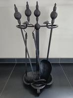 Smeedwerk haardset., Ophalen of Verzenden, Gebruikt, Houthaard