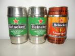 3 Stalen HEINEKEN Bier 1 Liter Biervaatjes Bierblikjes, Ophalen of Verzenden, Gebruikt, Overige typen, Heineken