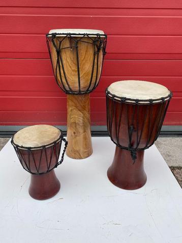 3 Stuks Djembee beschikbaar voor biedingen