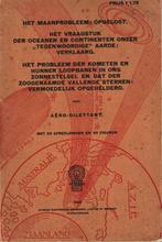 Het Maanprobleem: opgelost - Aëro-dilettant, Gelezen, Ophalen of Verzenden, Aëro-dilettant (Pseud.), Natuurwetenschap