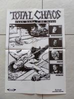 TOTAL CHAOS - European tour 1996 poster (rancid exploited), Verzamelen, Gebruikt, Ophalen of Verzenden, Rechthoekig Staand, Muziek