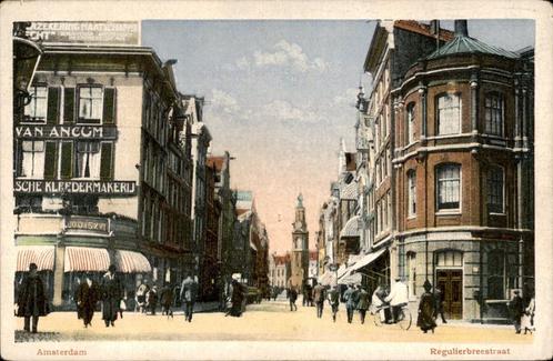 Amsterdam Reguliersbreestraat st 1921, Verzamelen, Ansichtkaarten | Nederland, Gelopen, Noord-Holland, 1920 tot 1940, Verzenden
