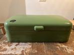Vintage Broodtrommel - Groen, Ophalen of Verzenden, Gebruikt