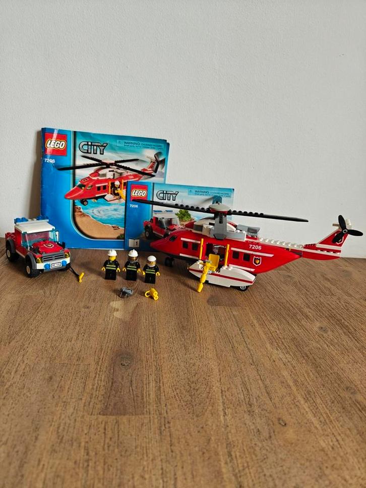 LEGO set 'Fire Helicopter' set nummer: 7206, Kinderen en Baby's, Speelgoed | Duplo en Lego, Gebruikt, Ophalen of Verzenden