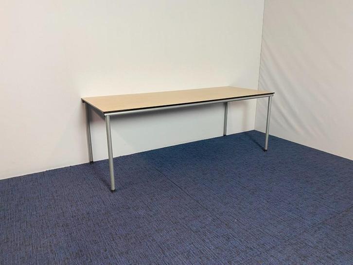 Vergadertafel Ahrend, ahorn blad, 200 x 80 cm., Huis en Inrichting, Bureaus, Gebruikt, Ophalen