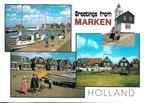 Marken- -4-luik., Verzenden, 1980 tot heden, Gelopen, Noord-Holland