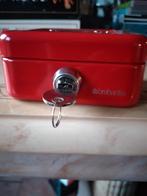 Brabantia vintage spaarpot rood, Verzamelen, Spaarpotten, Ophalen of Verzenden, Gebruikt, Metaal of Blik, Overige thema's