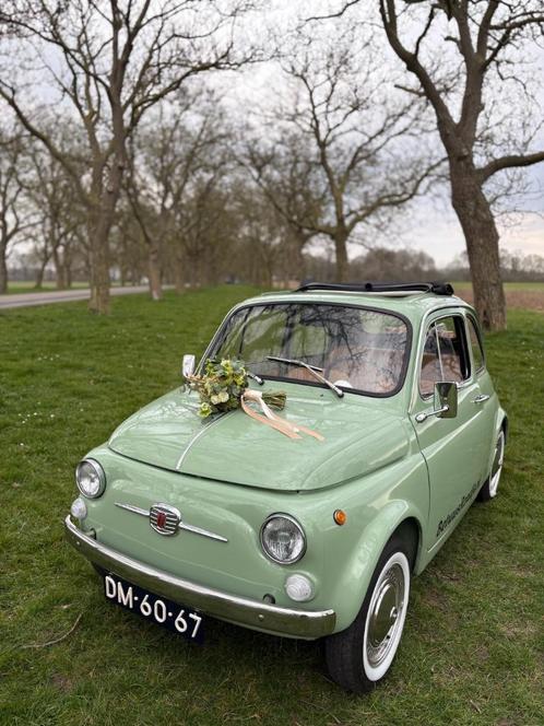Maak jullie bruiloft uniek met een charmante Fiat 500!, Hobby en Vrije tijd, Feestartikelen | Verhuur, Zo goed als nieuw, Geboorte of Huwelijk