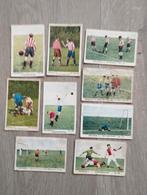 9 Voetbalplaatjes uit de jaren dertig. Onderwerp: Overtredin, Gebruikt, Ophalen of Verzenden, Poster, Plaatje of Sticker