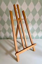 Twee schilderijstandaarden/ schildersezel hout en leer, Ophalen, Zo goed als nieuw