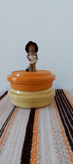 2 Vintage retro tupperware bak doos box oranje geel jaren 70, Eu, Gebruikt, Eu, Overige typen