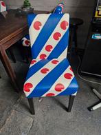 6 stoelen met pompebleden/friesche vlag, Huis en Inrichting, Stoelen, Ophalen, Zo goed als nieuw