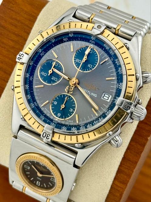 Breitling Chronomat 39 D13047 UTC Staal Goud, Sieraden, Tassen en Uiterlijk, Horloges | Heren, Gebruikt, Breitling, Goud, Goud