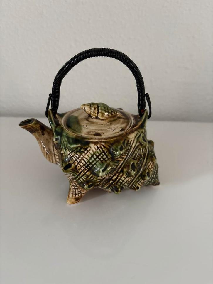 Unieke Theepot in Schelpvorm, Antiek en Kunst, Antiek | Servies los, Ophalen of Verzenden