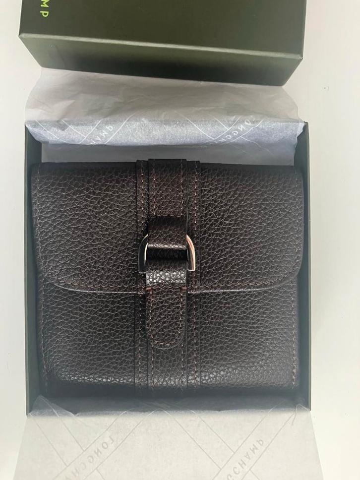 Chique dames Longchamp portemonnee leer – Nieuw, Sieraden, Tassen en Uiterlijk, Portemonnees, Nieuw, Overige merken, Bruin, Leer