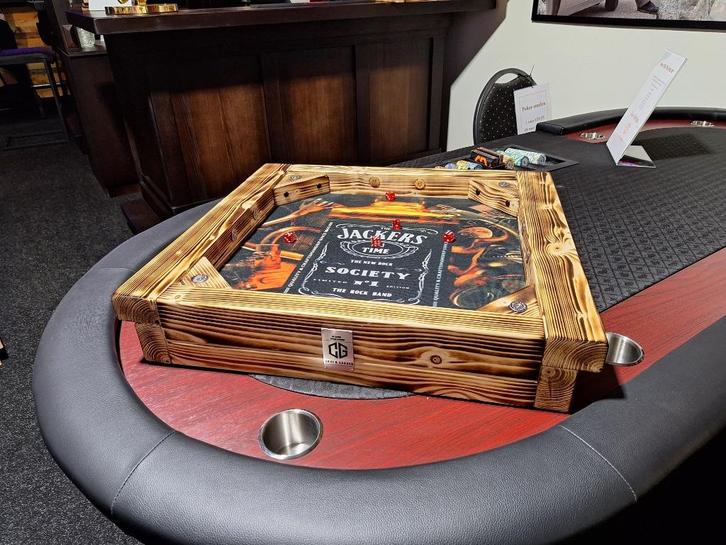 Dobbelsteen bak - Dobbelbak - Kaart spelletjes - Poker, Hobby en Vrije tijd, Gezelschapsspellen | Kaartspellen, Nieuw, Vijf spelers of meer