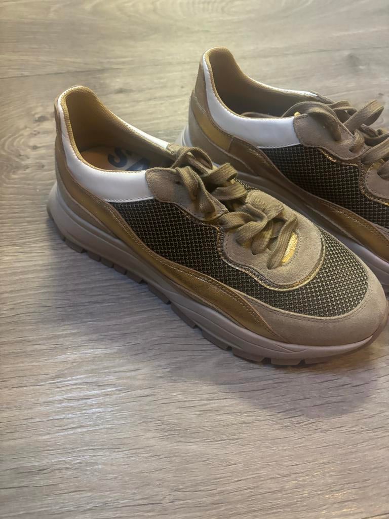 Sacha Sneakers Beige Bruin Brons Mt 42 - Nieuw, Ophalen of Verzenden, Nieuw, Beige, Sneakers of Gympen