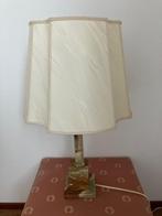 Vintage schemerlamp met marmeren voet, Ophalen, Zo goed als nieuw, Stof, 50 tot 75 cm