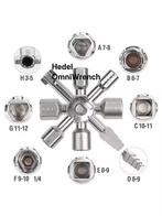 10-in-1 sleutel driekhoek, halve maan, vierkant etc. etc., Doe-het-zelf en Verbouw, Ophalen of Verzenden