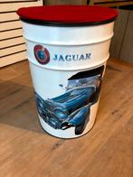 Vintage opberg ton met Jaguar opdruk, Ophalen, Zo goed als nieuw, Overige typen
