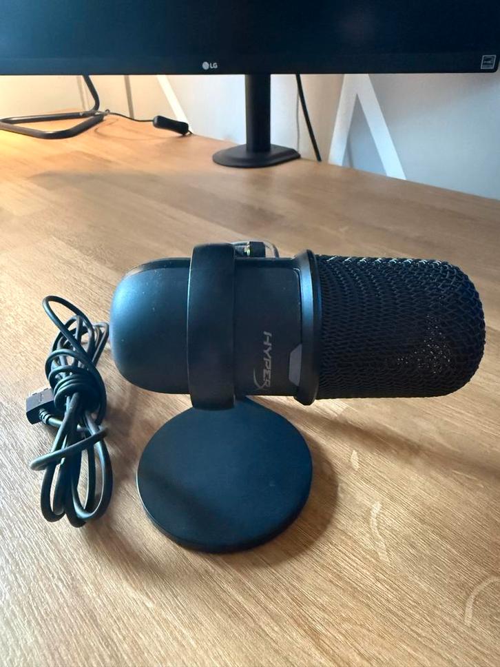 HyperX SoloCast USB Microfoon - Topconditie!, Muziek en Instrumenten, Microfoons, Zo goed als nieuw, Studiomicrofoon, Ophalen of Verzenden